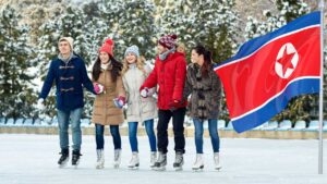 Nroth Korea Ice Skating